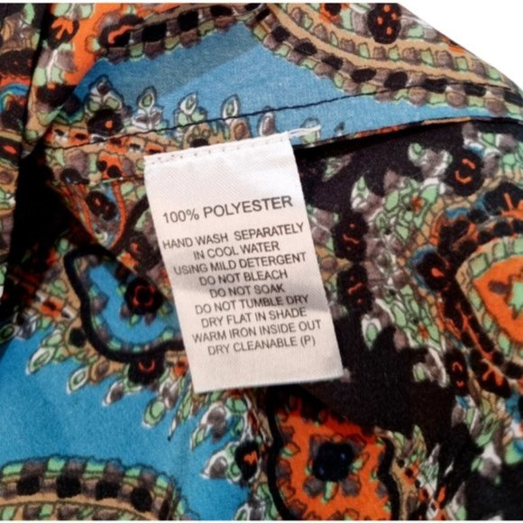 Ellis & Dewey Black Label Mandala Long Sleeve Midi Dress - Size M - Picture 6 of 6